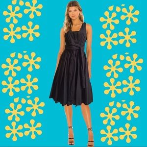 Calvin Klein✴️Black Cotton Dress ✴️ Full Skirt and Crinoline✴️Size 6